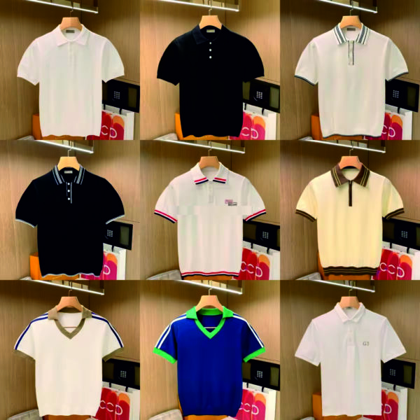 Men's Golf Lapel Polo Shirt Wholesale - Image 2